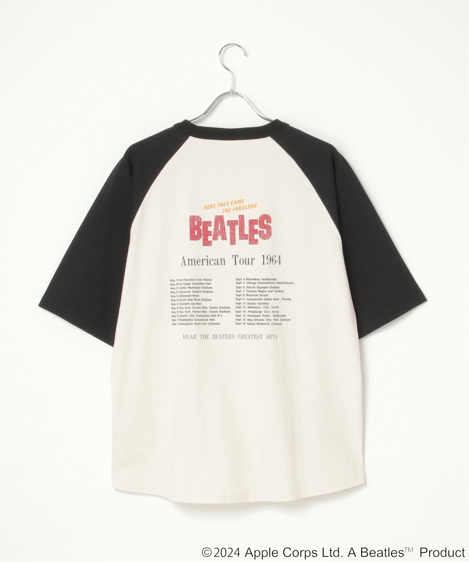 THE BEATLES ザ ビートルズ ツアーラグランTシャツ